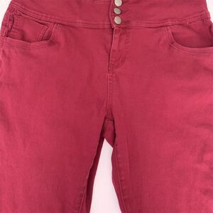 Hybrid & Company Womens Super Stretch Comfort‎ High Waist  Burgundy Size 16